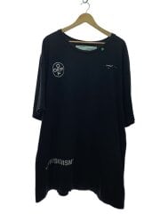 画像：19SS/STENCIL S/S OVER TEE/Tシャツ/XL/コットン/ブラッ/OMAA038R19185015