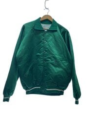 画像：70-80s/MADE IN USA/PANOLA PONIES/スタジャン/42/ナイロン/グリーン