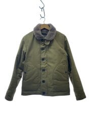 画像：N-1/アルパカウール裏地デッキジャケット/XS/コットン/カーキ/IHM-04