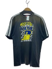 画像：24AW/T-ROXFINO-STRIPE SS/M/コットン/BLK/A13996