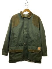 画像：SOMLY`S/ハンティングジャケット/ポリエステル/カーキ/リペア跡有