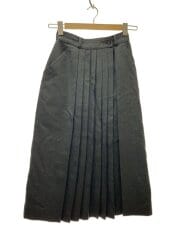 画像：プリーツ巻きスカート/S/ウール/グレー/324009