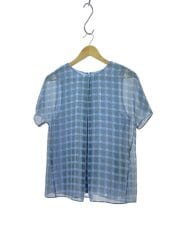 画像：半袖ブラウス/40/ポリエステル/ブルー/総柄