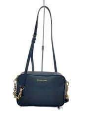 画像：角擦れ有/JET SET/ショルダーバッグ/レザー/ブラック/32F7GGNM8L