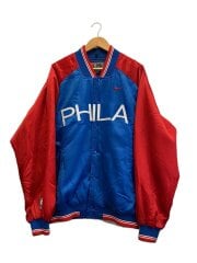 画像：90s/76ers/スタジャン/XL/ポリエステル/ブルー//