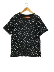 画像：18AW/Scatter Ringer/Tシャツ/M/コットン/ブラック/総柄/汚れ有//