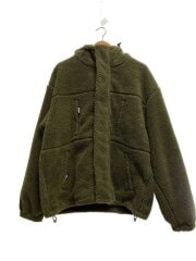 画像：フリースジャケット/XL/ポリエステル/KHK/無地/101224021012