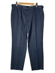 画像：スラックスパンツ/--/ウール/NVY/無地