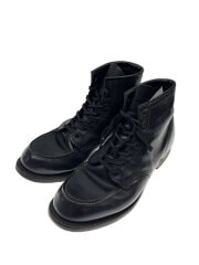 画像：レースアップブーツ/US8.5/BLK/レザー/8283//