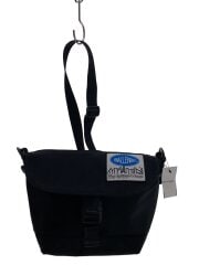 画像：ショルダーバッグ/ポリエステル/ブラック/Nylon Messenger Bag Flap Zipper Po