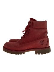 画像：ブーツ/US8/レッド/スウェード/6インチ