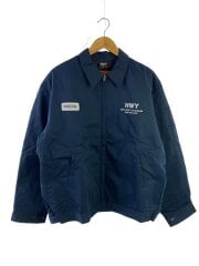 画像：ワークジャケット/L/ポリエステル/ネイビー/HWY/US