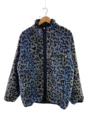 画像：フリースジャケット/L/グレー/25fw-wmo-od01/REVERSIBLE LEOPARD BOAJACKET