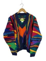 画像：ニット・セーター(薄手)/S/コットン/マルチカラー/3Dニット