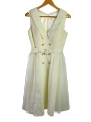 画像：dea. by robe de fleurs/ワンピース/L/ポリエステル/ホワイト/DE3204