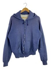 画像：ジップパーカー/XXL/コットン/ネイビー/TALON/裏地サーマル