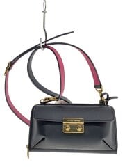 画像：ショルダーバッグ/レザー/ブラック/ショルダーウォレット