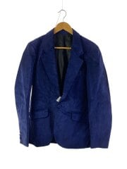 画像：レザージャケット・ブルゾン/スウェード/ネイビー/フランス製