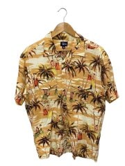 画像：90S/紺タグ/USA製/アロハシャツ/L/コットン/ORN/総柄