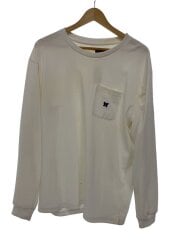 画像：長袖Tシャツ/M/コットン/WHT/NS272