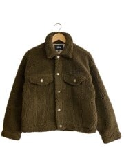 画像：Taryn Sherpa Trucker/フリースジャケット/XS/ポリエステル/KHK/無地/218091