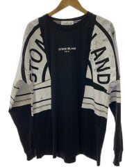 画像：Graphic Print T-Shirt/長袖Tシャツ/L/コットン/BLK/761522488