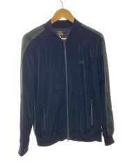 画像：Track Jacket/ジャケット/ジャージ/L/ベロア/BLK/無地/PU278