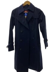 画像：トレンチコート/ライナー付/38/コットン/NVY/無地/55a10-400-29
