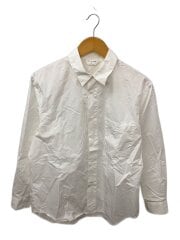 画像：長袖シャツ/46/コットン/WHT/無地/SH03204