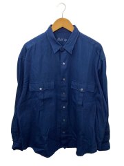 画像：Roll Up Shirt/L/コットン/BLU
