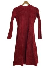 画像：長袖ワンピース/36/ポリエステル/RED/CWN0235058