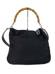 画像：ショルダーバッグ_バンブー/ナイロン/ブラック/001・2058・1577//