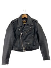 画像：レザージャケット・ブルゾン/XS/牛革/BLK/40180