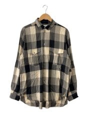 画像：長袖シャツ/3/レーヨン/マルチカラー/チェック/22AWSH05