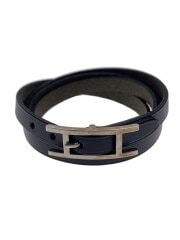 画像：ブレスレット/レザー/BLK/レディース//
