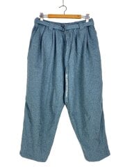 画像：ヘリンボーンバルーンパンツ/XL/ウール/ブルー