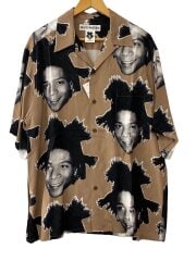 画像：アロハシャツ/XL/レーヨン/BRW/BASQUIAT-WM-HI12//
