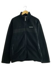 画像：フリースジャケット/L/ポリエステル/BLK/無地