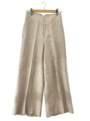 画像：ワイドパンツ/36/リネン/BEG/無地/17-030-586-3050-1-0