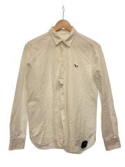 画像：長袖シャツ/40/コットン/WHT/無地/KMH-2750-B
