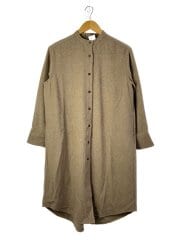 画像：ウールバンドカラーシャツワンピース/--/ウール/BRW