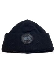 画像：ニットキャップ/--/ウール/BLK/無地/メンズ/5346M