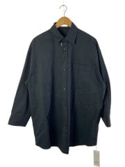 画像：ORGANIC COTTON TWILL/オーバーシャツ/2/コットン/BLK/BLAGGW0120