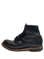 画像：BECKMAN/レースアップブーツ/US7.5/BLK/レザー/9423