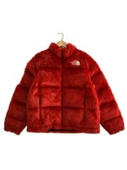 画像：20AW/Faux Fur Nuptse Jacket/M/アクリル/RED/ND92001I//