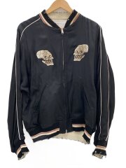 画像：スカジャン/--/レーヨン/BLK