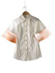 画像：半袖ブラウス/38/コットン/WHT/300ES130-1940//