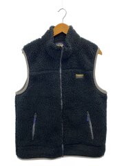 画像：フリースベスト/L/ポリエステル/BLK/502429