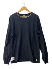 画像：長袖Tシャツ/2/コットン/BLK/201ATDT-CSM15//