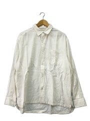 画像：長袖シャツ/L/リネン/WHT/無地/26-050-464-0340-2-0